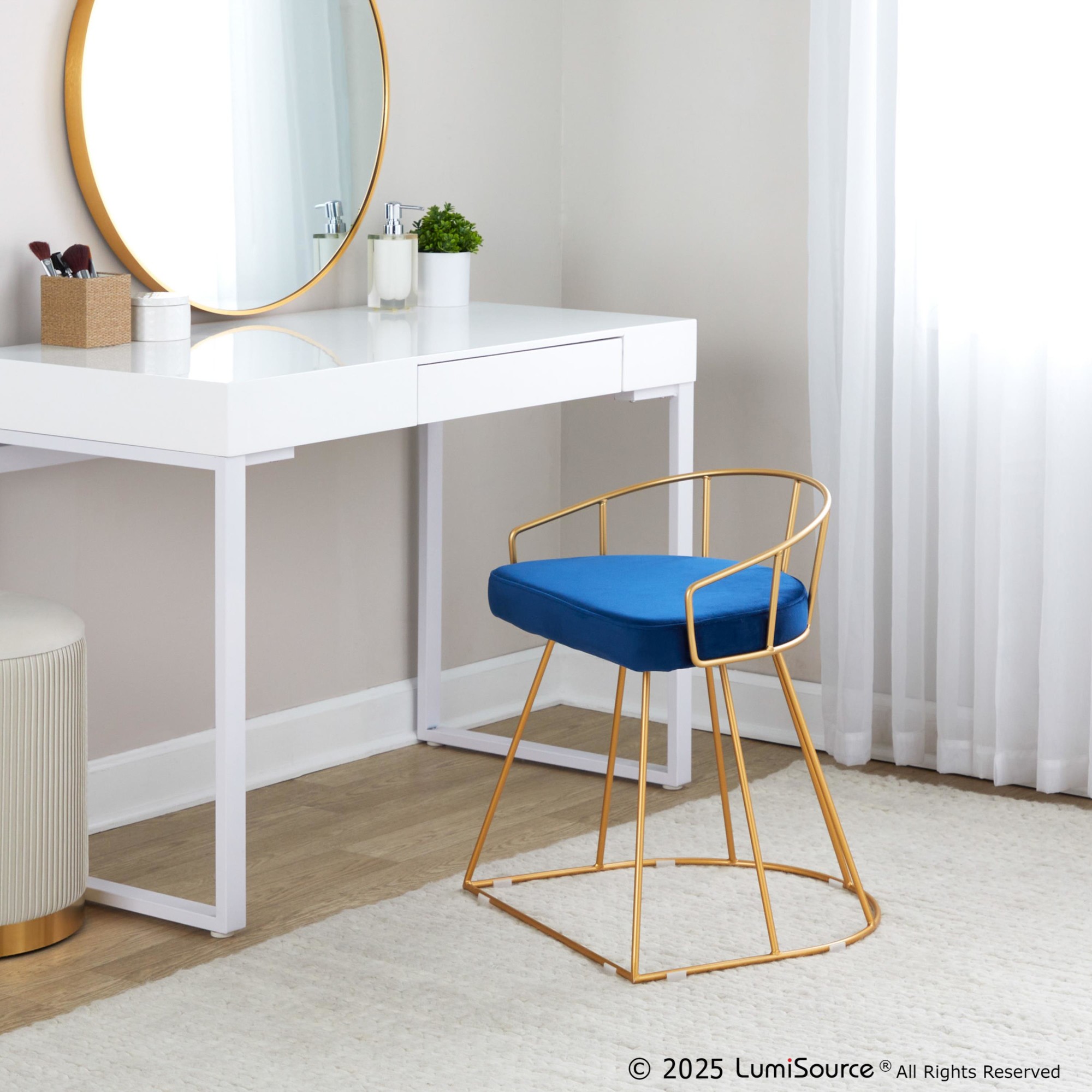 Canary Vanity Stool